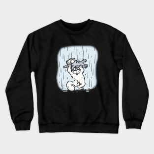 Simons Cat Walk The Rain Funny Crewneck Sweatshirt